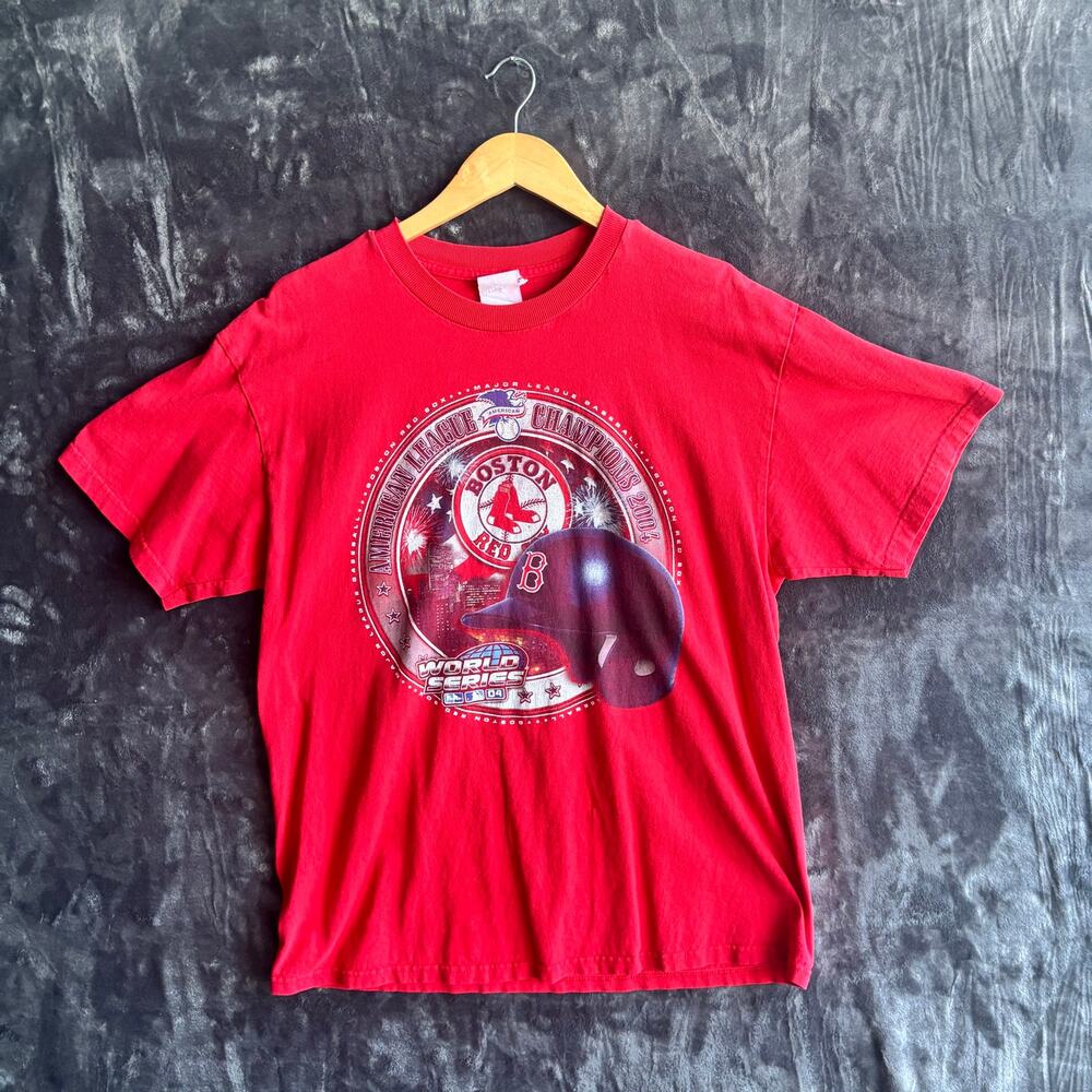 Vintage 2004 MLB Red Socks American League Champions T-Shirt
